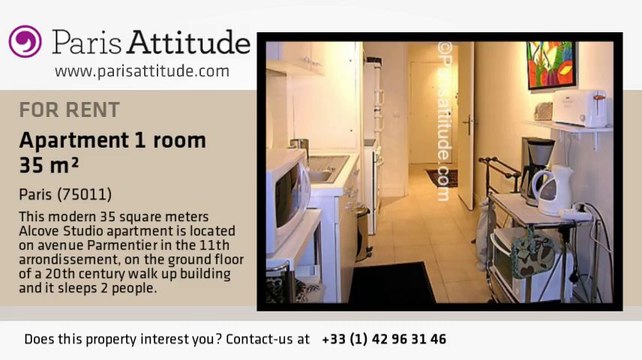 Alcove Studio Apartment for rent - Parmentier, Paris - Ref. 1885