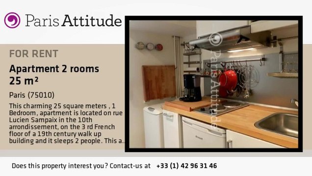 1 Bedroom Apartment for rent - Faubourg St Martin, Paris - Ref. 8539