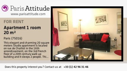 Studio Apartment for rent - Alma Marceau, Paris - Ref. 4822