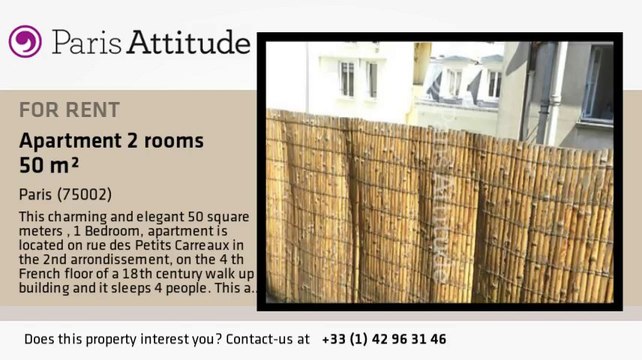 1 Bedroom Apartment for rent - Montorgueil, Paris - Ref. 8480