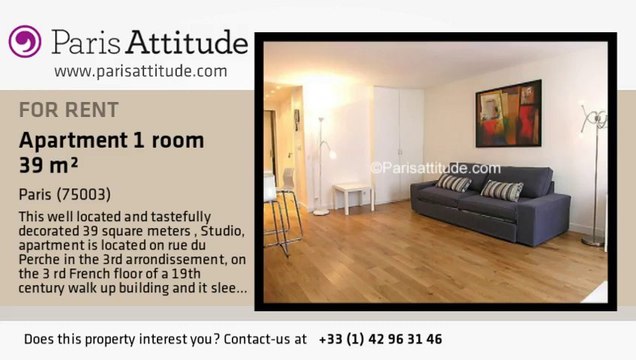 Studio Apartment for rent - Musée Picasso, Paris - Ref. 7715