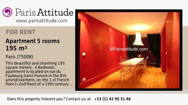 4 Bedroom Apartment for rent - Arc de Triomphe, Paris