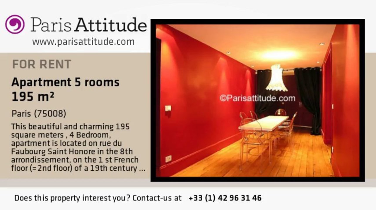 4 Bedroom Apartment for rent - Arc de Triomphe, Paris