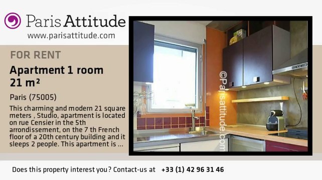 Studio Apartment for rent - Place Monge, Paris - Ref. 5504