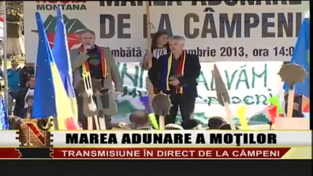 2. Salvati Rosia Montana: Discurs la MAREA ADUNARE A MOTILOR DE LA CAMPENI (Nasul TV)