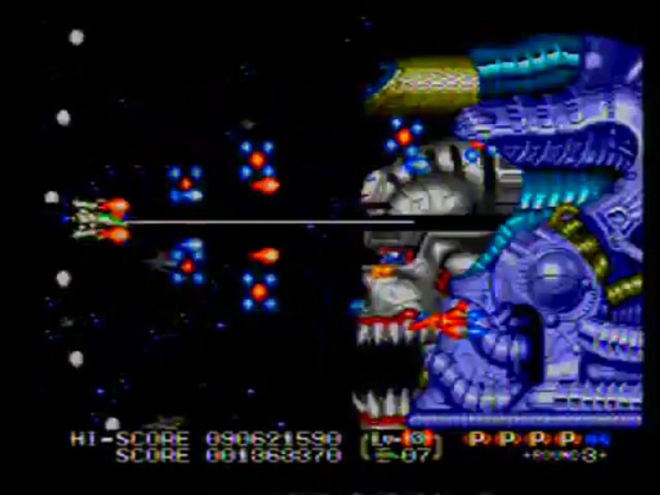 Eliminate Down - Stage 3 - Triple Laser Shot - Megadrive Genesis