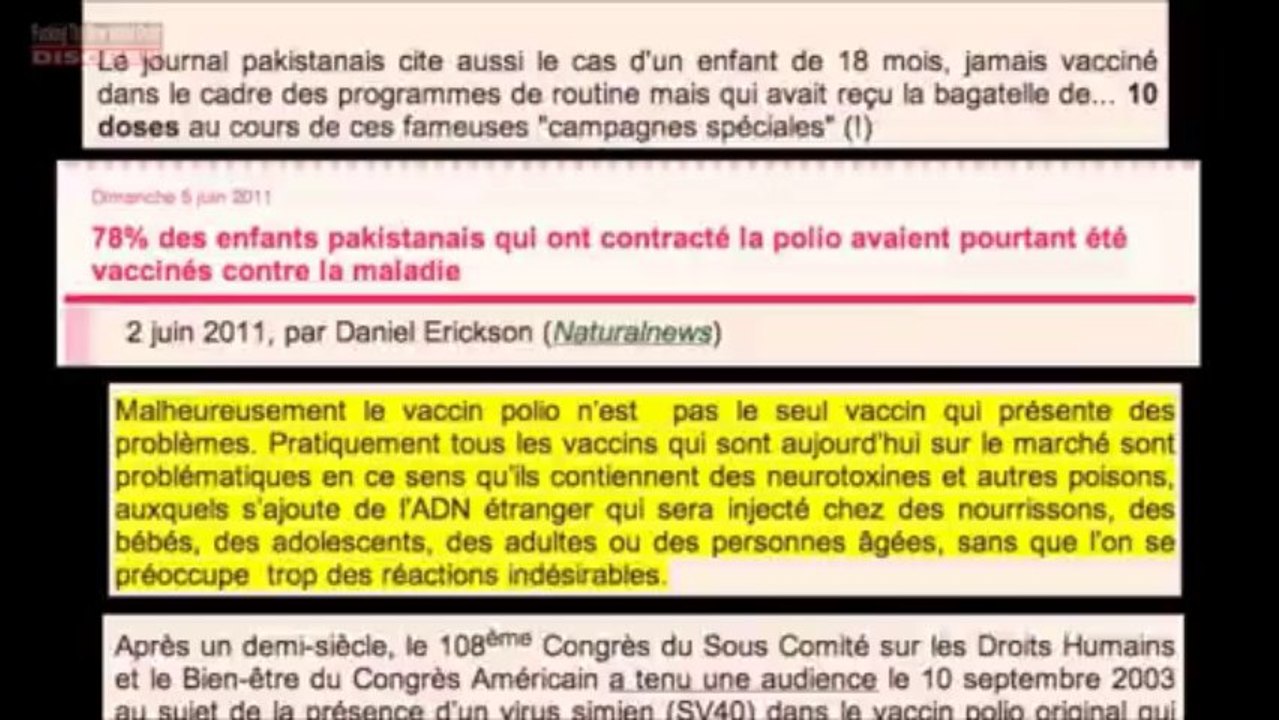 Tromperie de la vaccination