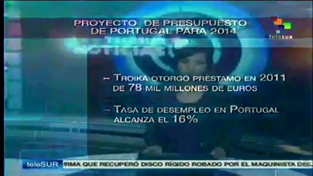 Plantea proyecto presupuestal de Portugal recortes severos en 2014