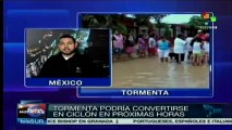 Alerta en México por posible ciclón ante fuertes lluvias