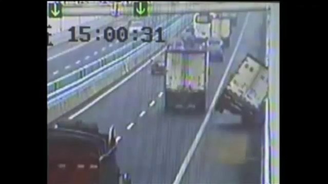 Accident d'une camionette en Chine