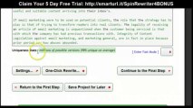 Spin Rewriter 4.0 Review | Get Free Spin Rewriter 4.0 Bonus Downloads