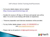 Sap is retail online training in india,SAP is retail online training courses