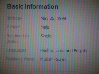 Shahbaz Khan Afridi Facebook Id