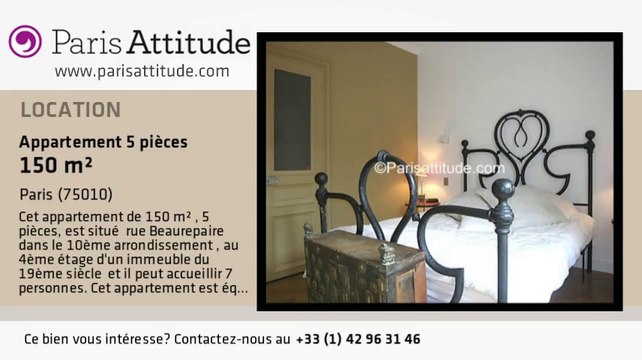 Appartement 4 Chambres à louer - République, Paris - Ref. 7504
