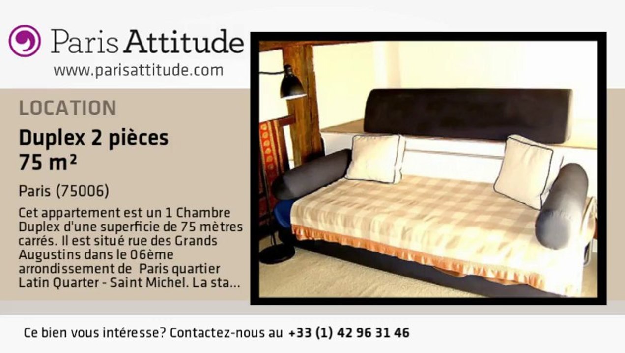 Duplex 1 Chambre à louer - St Germain, Paris - Ref. 969