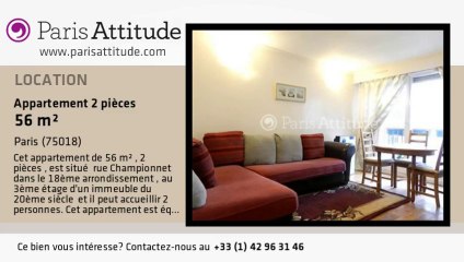 Appartement 1 Chambre à louer - Jules Joffrin - Mairie du 18ème, Paris - Ref. 8250