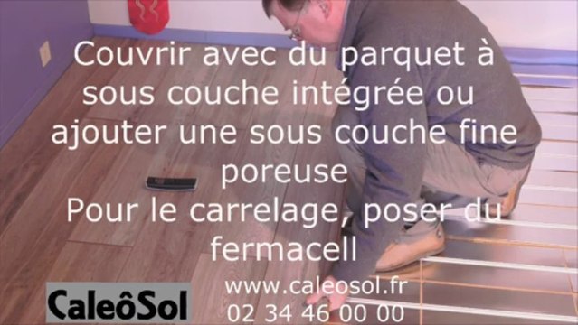 Insonoriser, isoler et chauffer le plancher de combles aménageables: plancher chauffant en fibre de bois RT2012