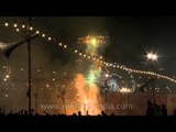 Burning of Ravana effigy during Dussehra festival at Lal quila maidan