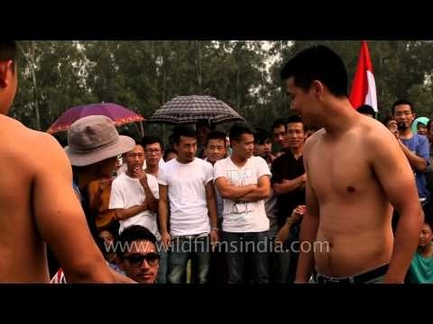 Cheer for the winners at arm wrestling competition - Naga Fest'13