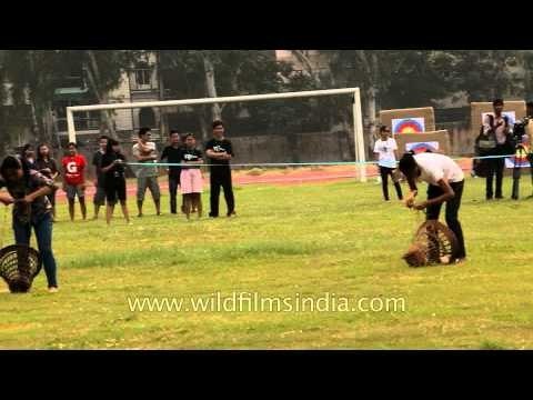 Women's Basket Binding competition - At Naga Fest'13-Delhi