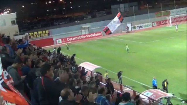 Ερμής-ΑΠΟΕΛ-φίλαθλοι Ερμή ημίχρονο