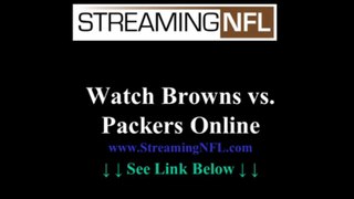 Watch Browns Packers Game Online | Cleveland Browns vs GREEN BAY Packers Live Stream NFL Week 7