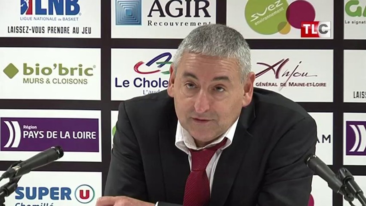 Cholet vs Le Havre - J.M Sousa en salle de presse