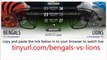 Cincinnati Bengals vs Detroit Lions watch Live Streaming Online Week 7