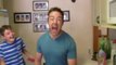 Funny daddy imitate daughter while crying!!