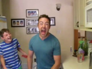 Funny daddy imitate daughter while crying!!