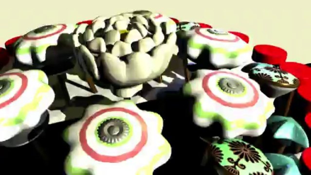 Ceramic Knobs and Glass Vintage Knobs - Carnival Fun With Trinca-Ferro