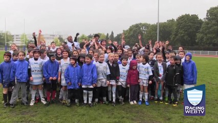 Karim Ghezal à l'école de rugby de Nanterre