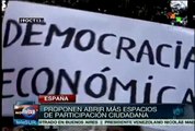 Protesta movimiento 15 M de España por políticas económicas de Rajoy