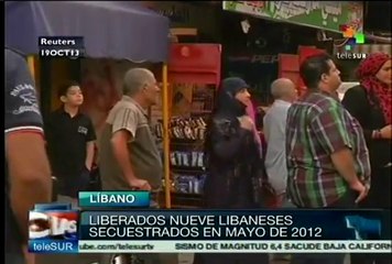 Liberan insurgentes de Siria a nueve libaneses, retenidos desde 2012