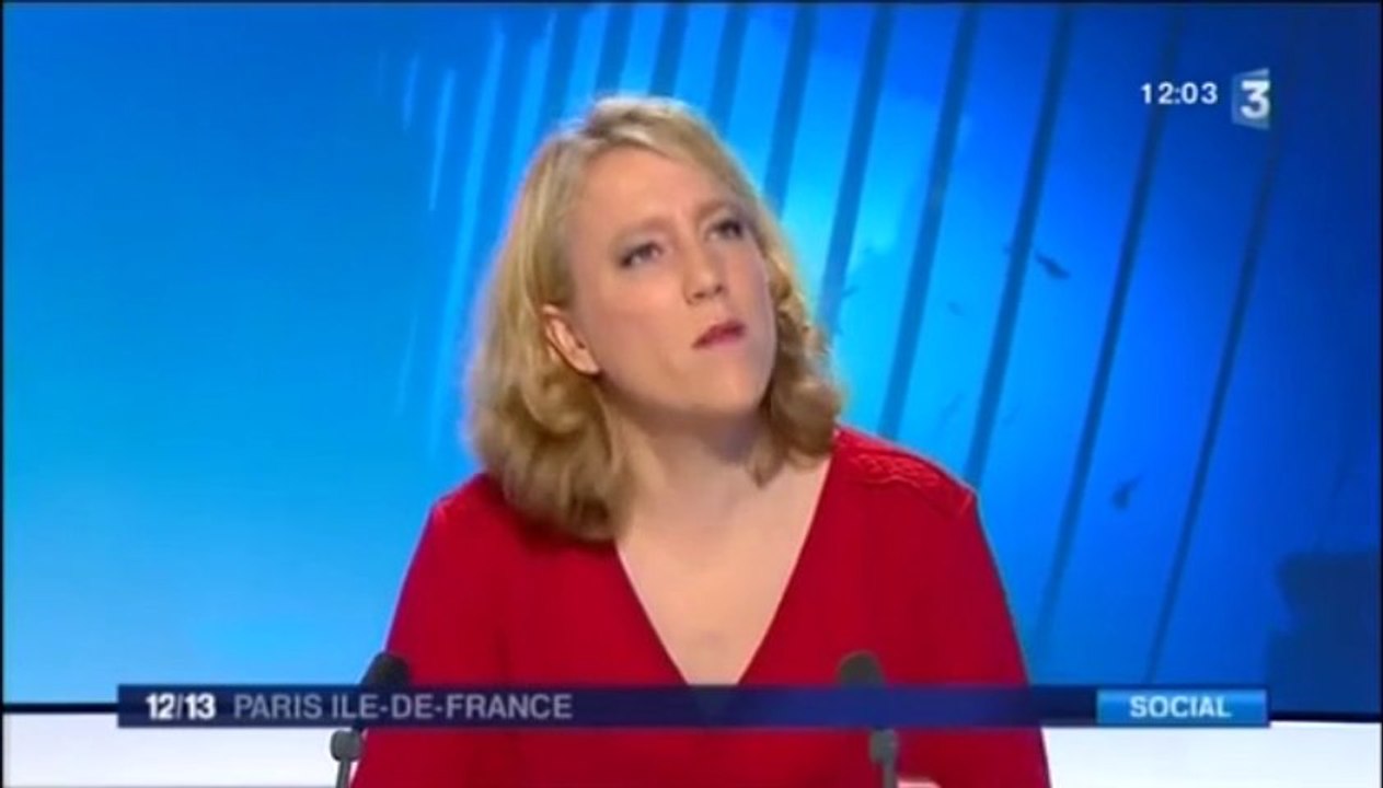 Danielle Simonnet sur le plateau de France 3 Ile-de-France