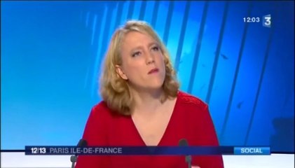 Danielle Simonnet sur le plateau de France 3 Ile-de-France