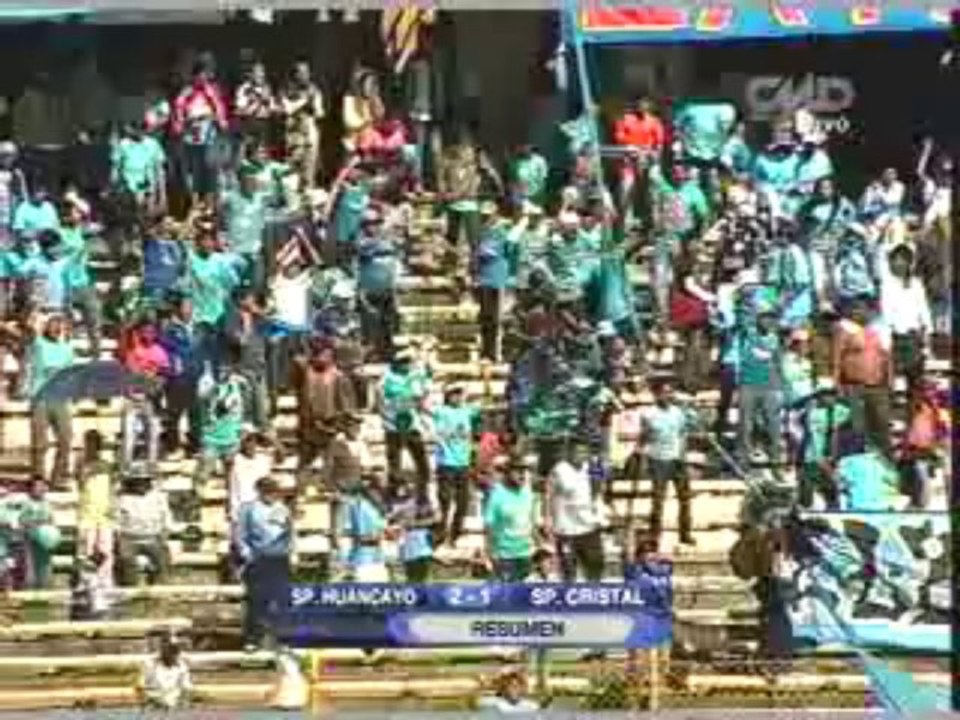 SPORT HUANCAYO 2-1 SPORTING CRISTAL - FECHA 38 DEL TORNEO DESCENTRALIZADO