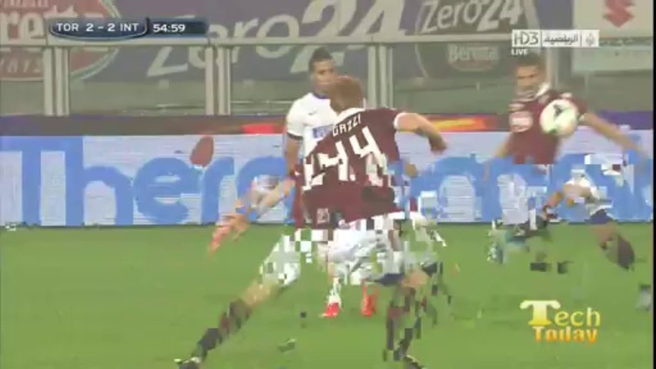 second goal of inter 2-2 torino - 20-10-2013 HD