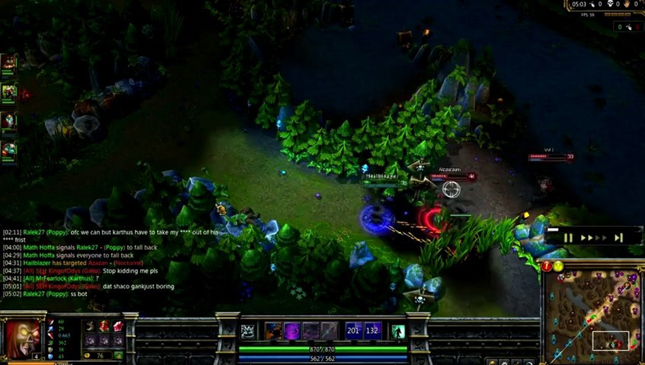 LOL FUN - shaco attacks by back - league-of-legends