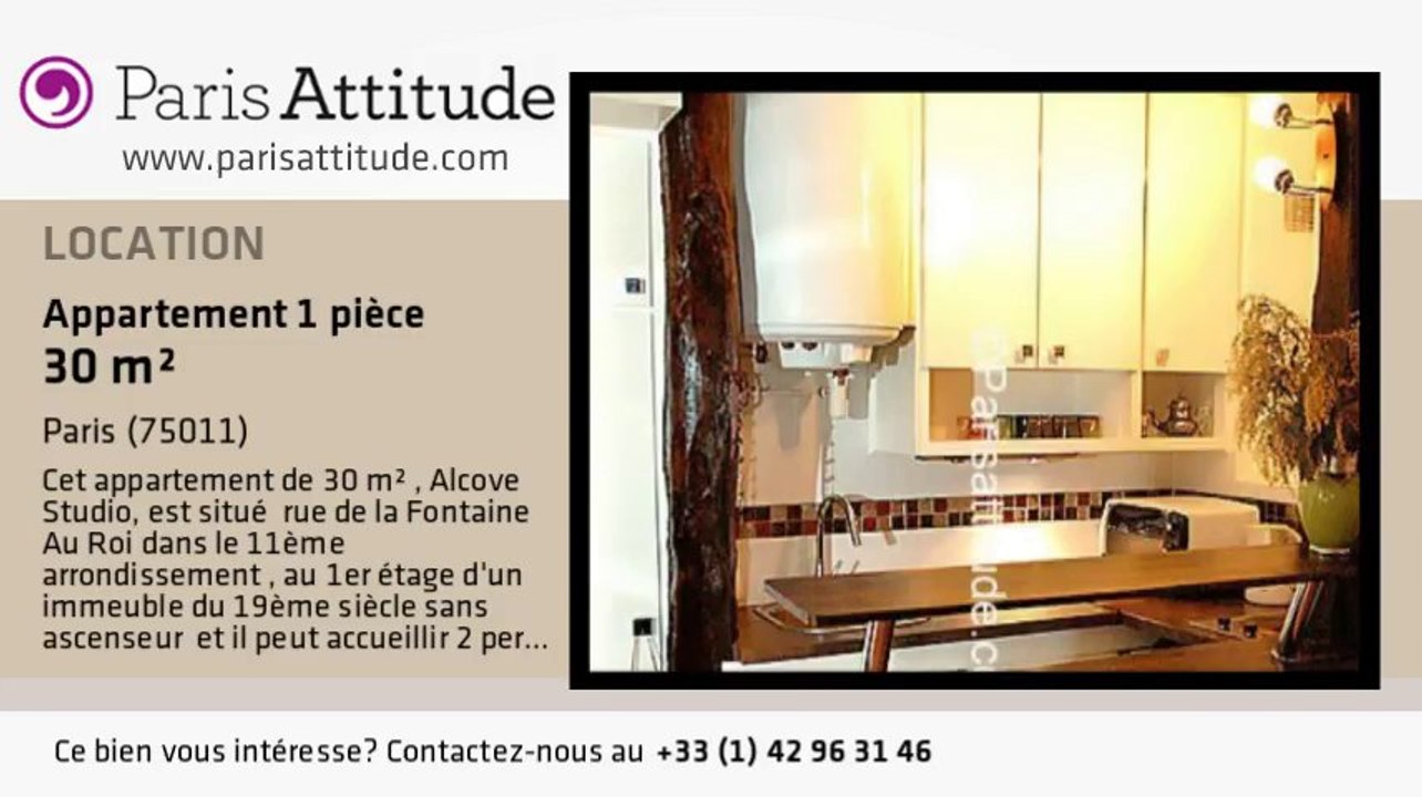 Appartement Alcove Studio à louer - Parmentier, Paris - Ref. 6204