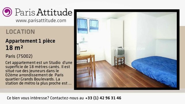 Appartement Studio à louer - Bourse, Paris - Ref. 4456