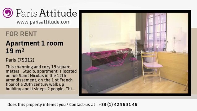 Studio Apartment for rent - Ledru-Rollin, Paris - Ref. 7028