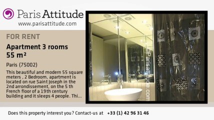 2 Bedroom Duplex for rent - Bourse, Paris - Ref. 8126