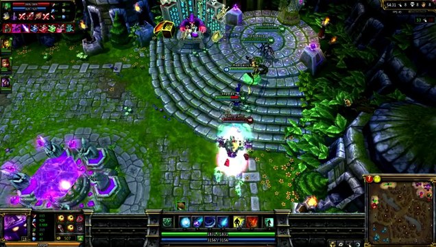 LOL FUN - Sion dive nexus 1v4 - league-of-legends