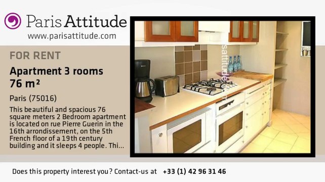 2 Bedroom Apartment for rent - Jasmin, Paris - Ref. 3709