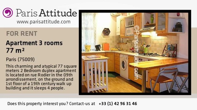 2 Bedroom Duplex for rent - Poissonnière, Paris - Ref. 2427