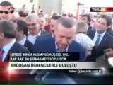 Başbakan Erdoğan , Türkçe Olimpiyatları için Türkiye'ye gelen çocuklarla biraraya geldi.