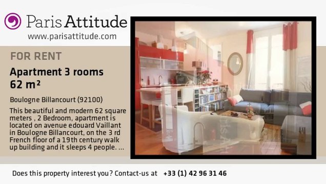 2 Bedroom Apartment for rent - Boulogne Billancourt, Boulogne Billancourt - Ref. 8812