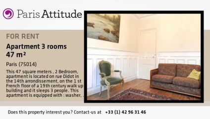 2 Bedroom Apartment for rent - Plaisance/Pernety, Paris - Ref. 8598