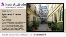 1 Bedroom Apartment for rent - Faubourg St Martin, Paris - Ref. 6643